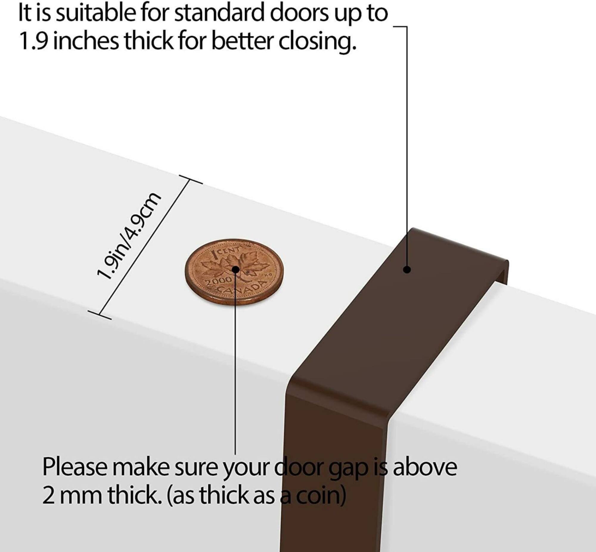 NEX™ Brown Over The Door Hanging Organizer Rack